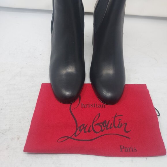 Christian Louboutin Black Leather Turelastic Chelsea Boot - Picture 10 of 16